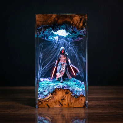 Handcrafted Galactic Resin Lamps