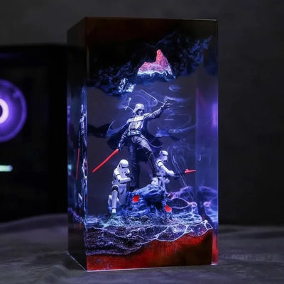 Handcrafted Galactic Resin Lamps