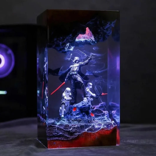 Handcrafted Galactic Resin Lamps