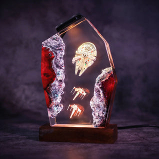 Handcrafted Galactic Resin Lamps