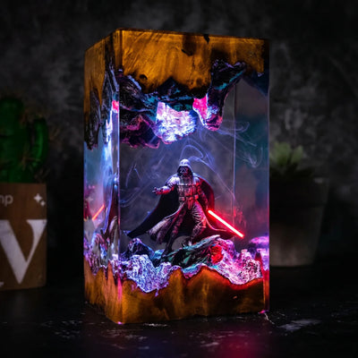 Handcrafted Galactic Resin Lamps