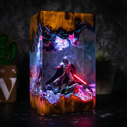 Handcrafted Galactic Resin Lamps