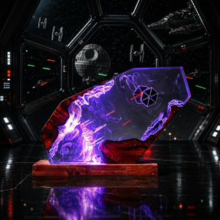 Handcrafted Galactic Resin Lamps